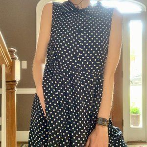 Cotton On Polka Dot Peter Pan Collar Retro Dress